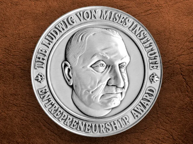 Mises Institute Entrepreneurship Award Medal